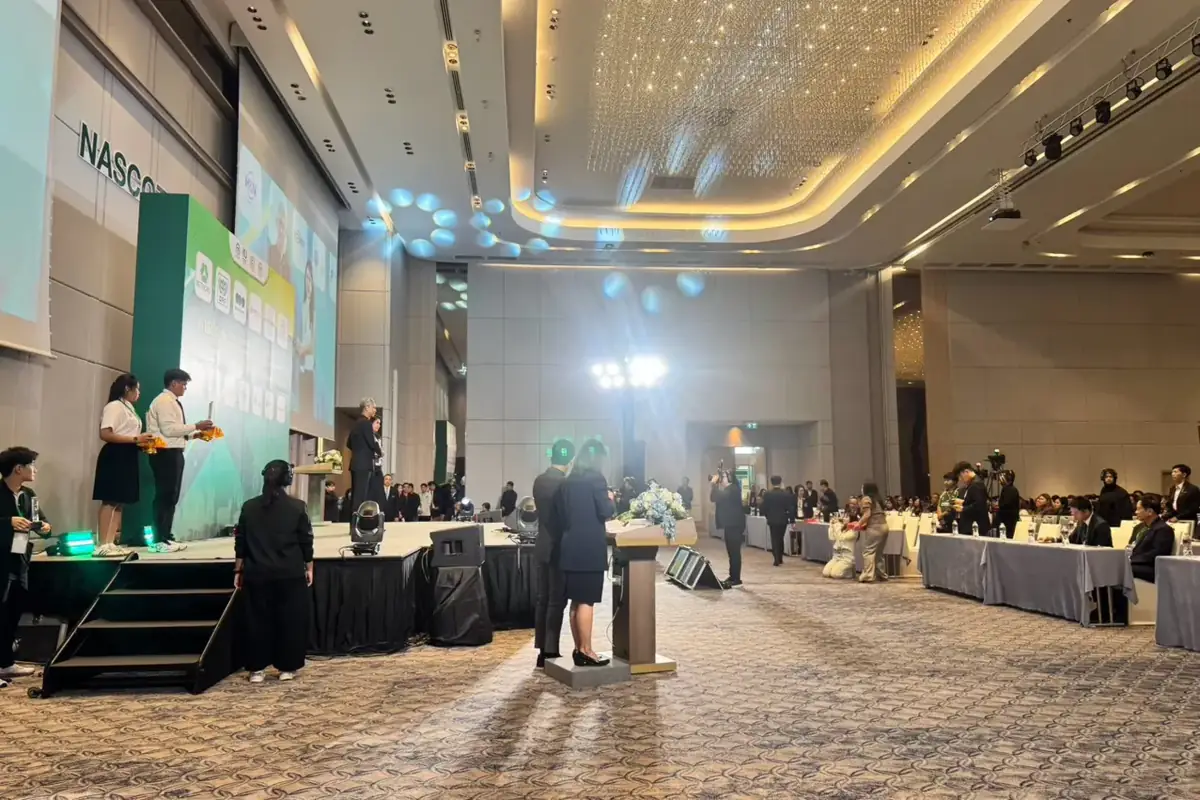 เวทีและห้องประชุมใหญ่งาน NASCOT 2026 ก่อนเริ่มงาน