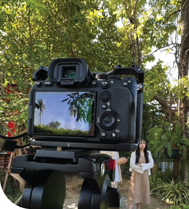 ภาพเบื้องหลังการทำ tiktok เชิงปริมาณ