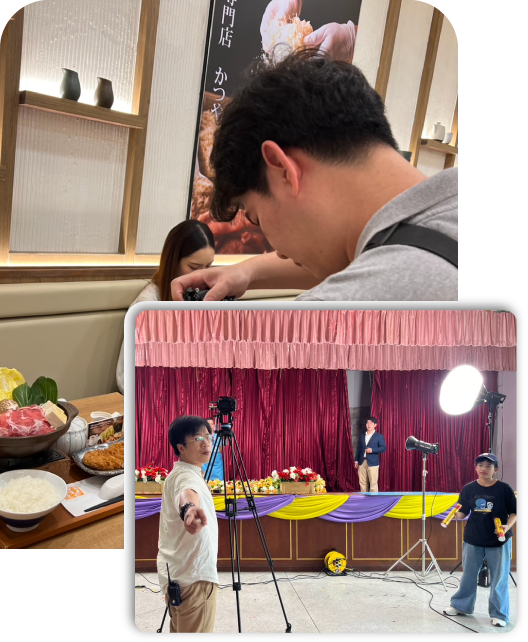ภาพเบื้องหลังการทำ tiktok เชิงปริมาณ