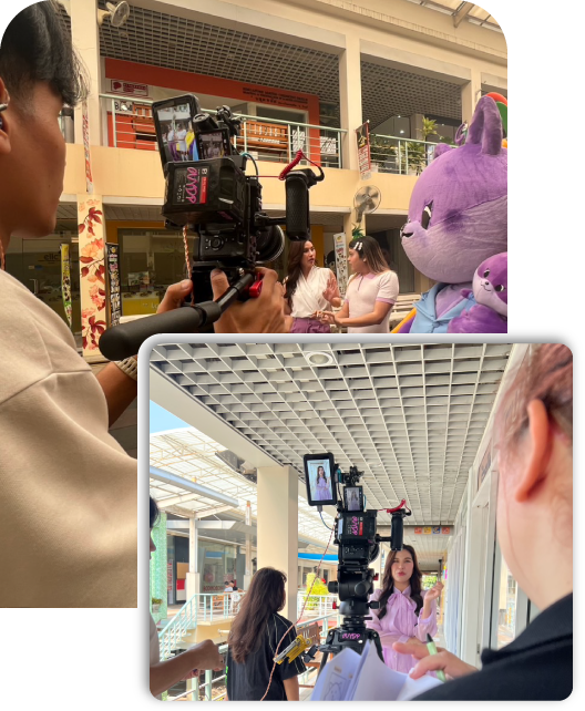 ภาพเบื้องหลังการทำ tiktok เชิงคุณภาพ