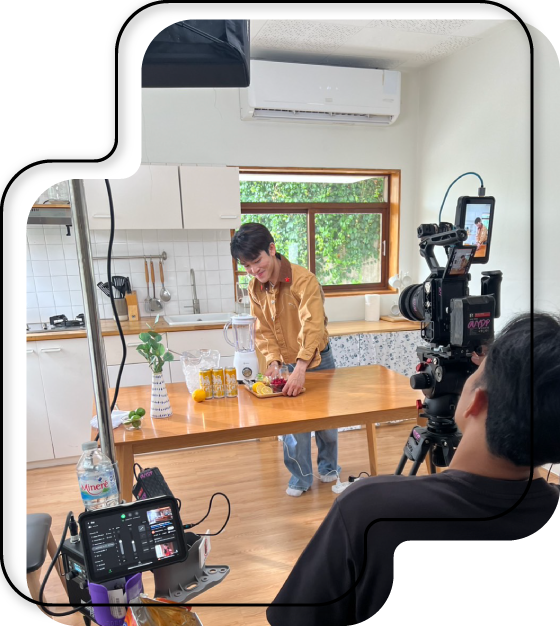 ภาพเบื้องหลังการทำ tiktok เชิงคุณภาพ